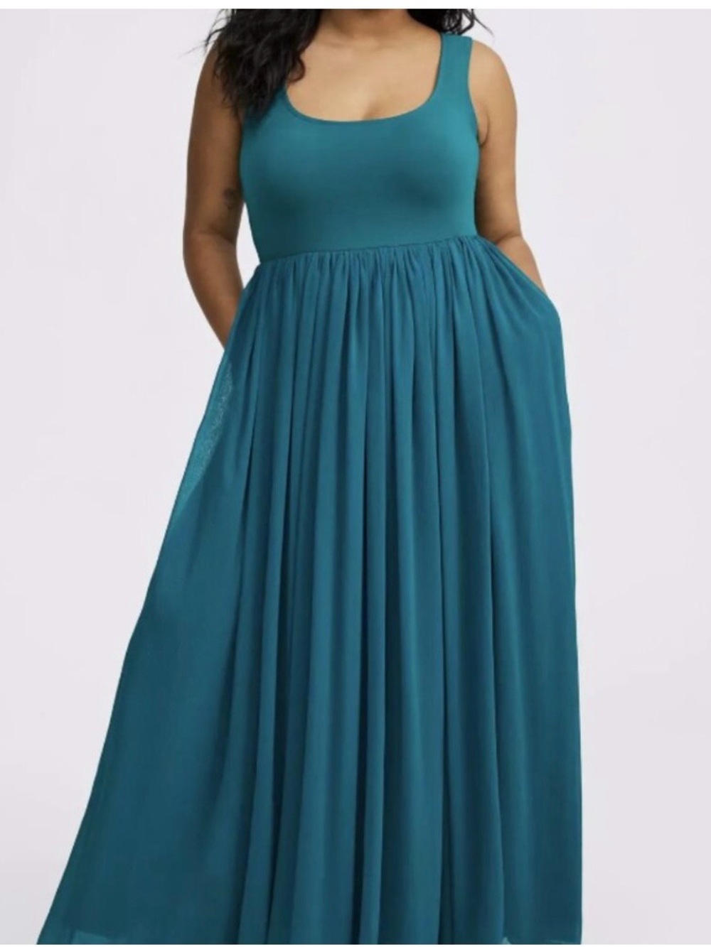 TORRID Maxi scoop everglade Dress - Picture 4 of 11